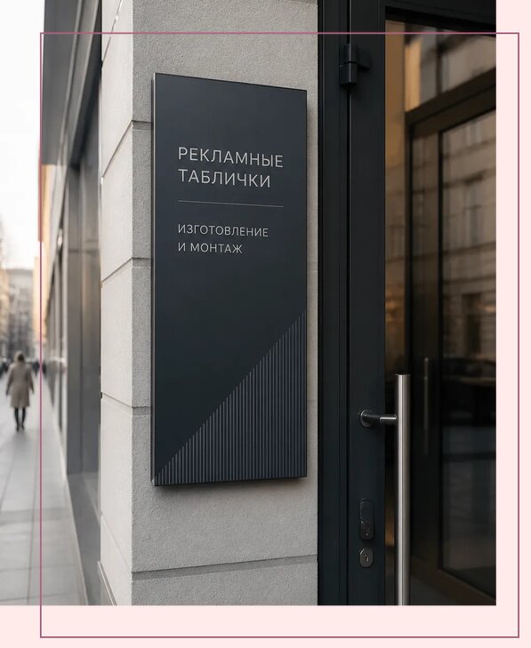 Рекламные таблички в Тихвине по цене от 4918 р. | Аванза-Тхв