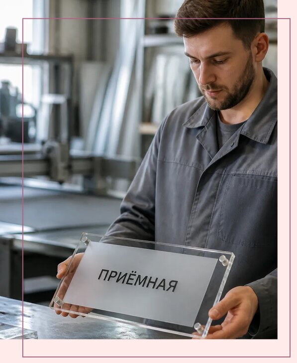 Таблички из оргстекла на заказ в Тихвине от 4262 р. | Аванза-Тхв